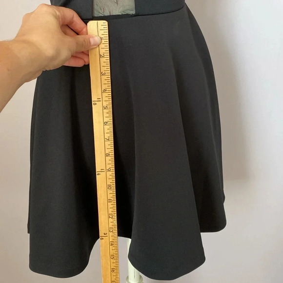 Topshop sheer front panel mini dress size 4 - Picture 5 of 13